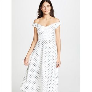 Saloni Midi Ruth Polka Dot Dress